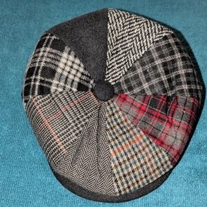 Stylish Patchwork Flat Cap for Men Size LRG New